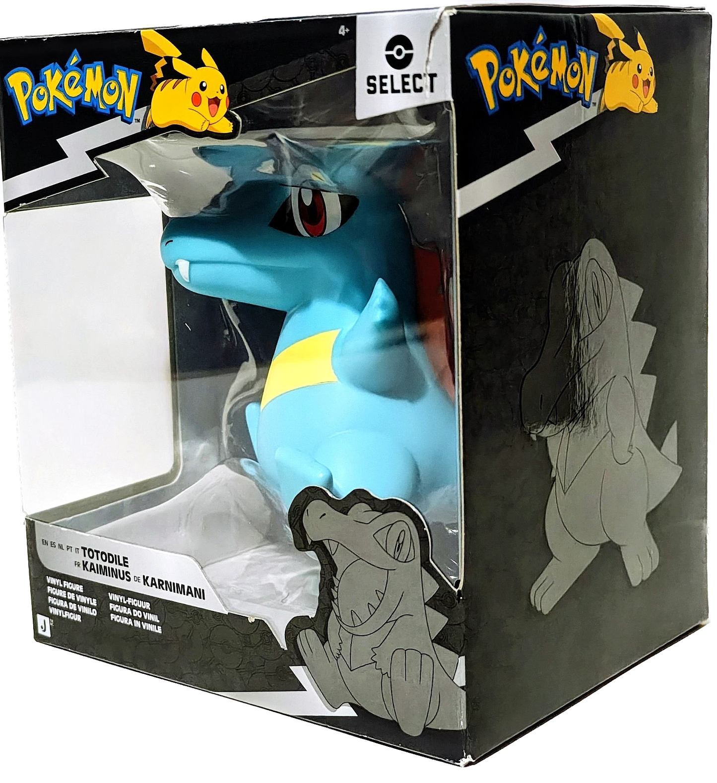 Jazwares Pokémon Select | Totodile | Vinyl 4" Figure | Series 5