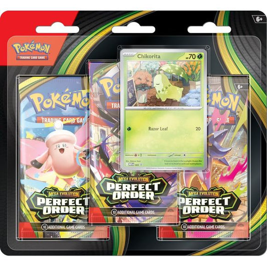 Pokemon TCG | Mega Evolution | Perfect Order | 3 PK Blister