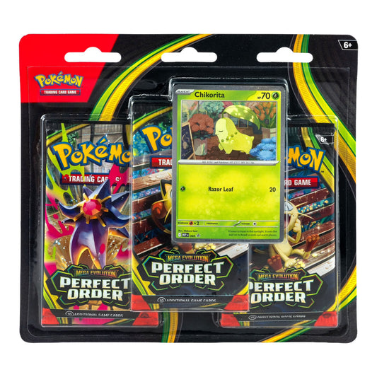 Pokemon TCG | Mega Evolution | Perfect Order | 3 PK Blister