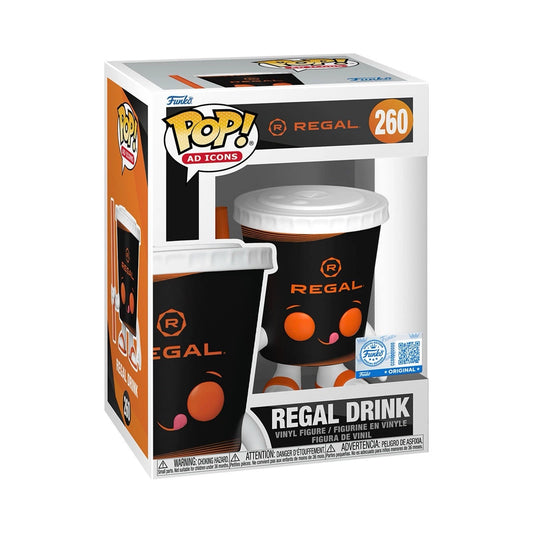 Funko Pop! vinyl figure of a Regal Drink character in packaging