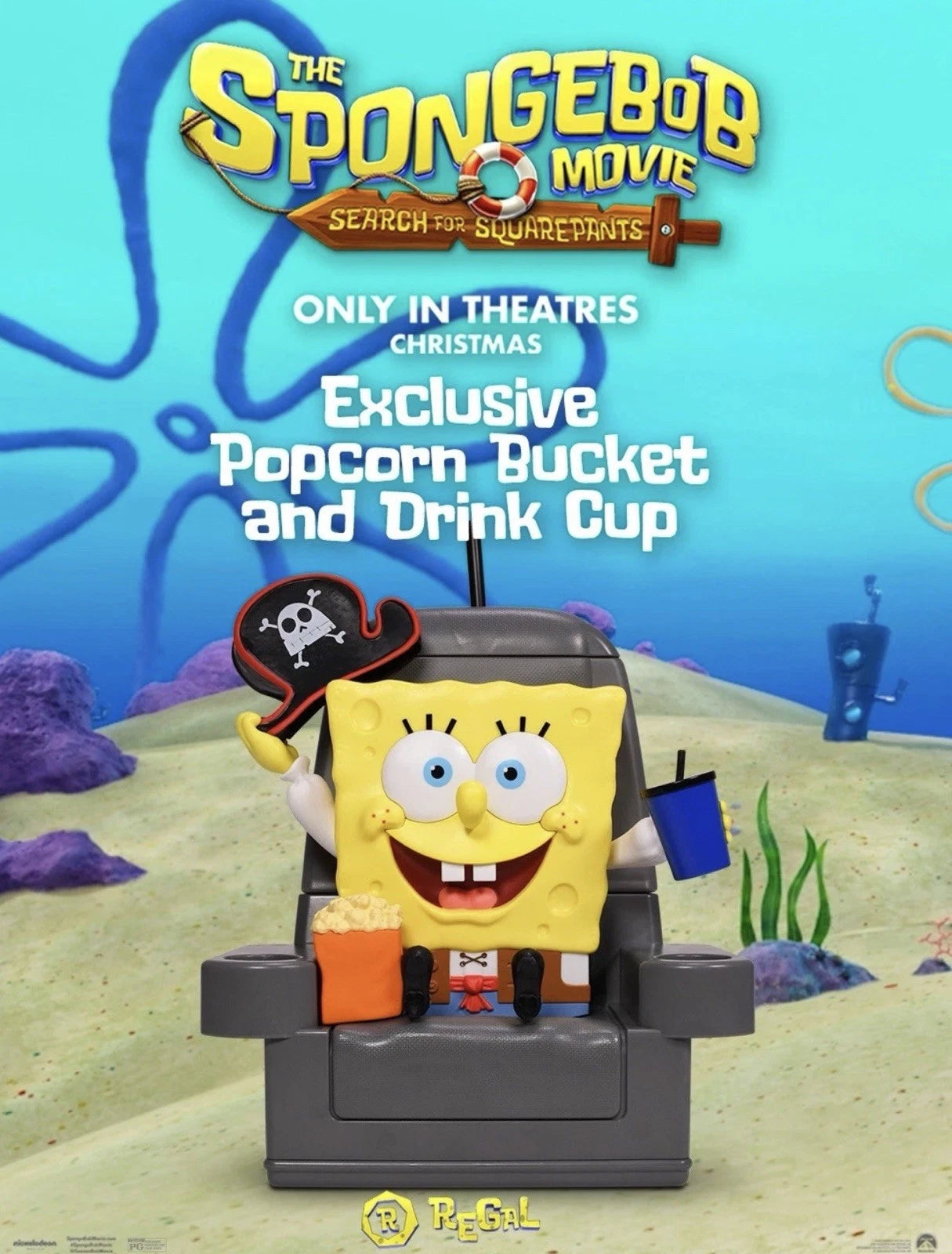 SpongeBob Square Pants | Regal Theatre Exclusive | Bucket & Drink Cup Set