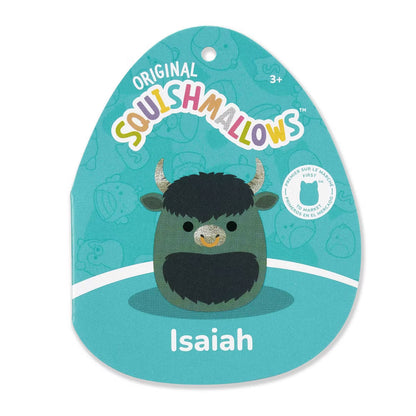 Squishmallows Isaiah 14" Bull - Teal and Silver Plush Toy