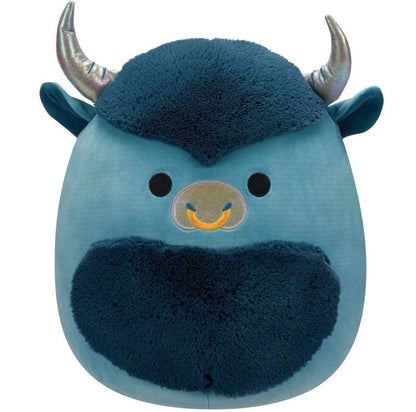Squishmallows Isaiah 14" Bull - Teal and Silver Plush Toy