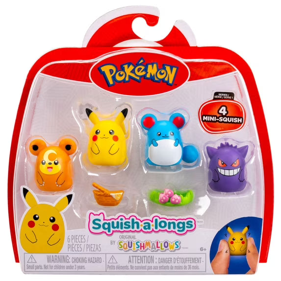 Pokémon Squish-a-longs Series 1 Mini Squish | Complete Set of 2