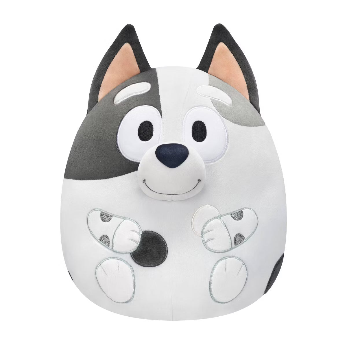 Plush toy with a cartoonish design on a white background