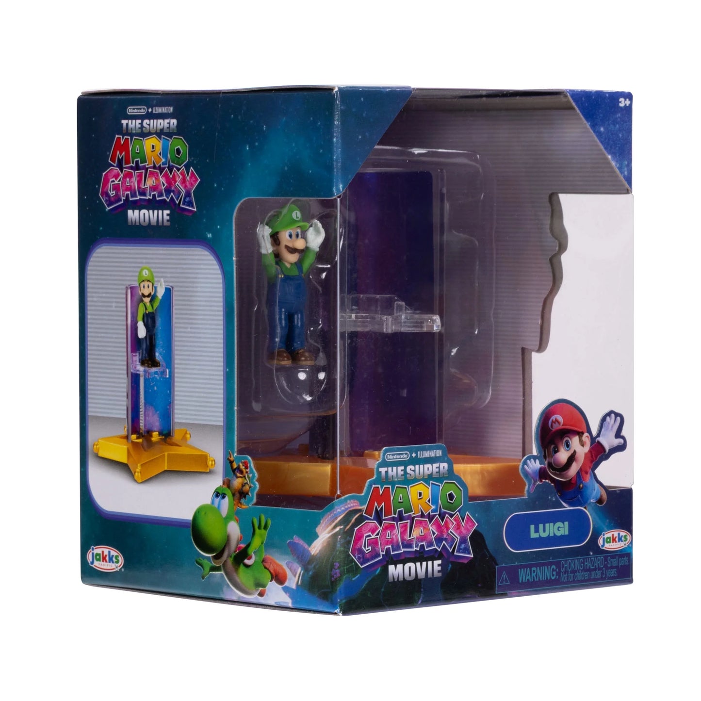 Super Mario Galaxy Movie | Luigi 1.5" Action Figure W/ Star Launcher