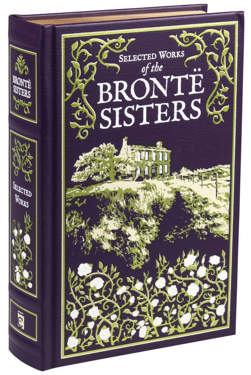 Book titled 'Selected Works of the Bronte Sisters' with decorative cover design.