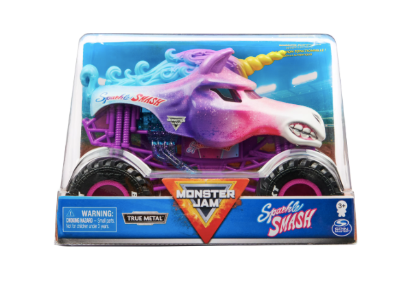 Monster Jam | Sparkle Smash | 1:64 Scale Die-Cast Monster Truck