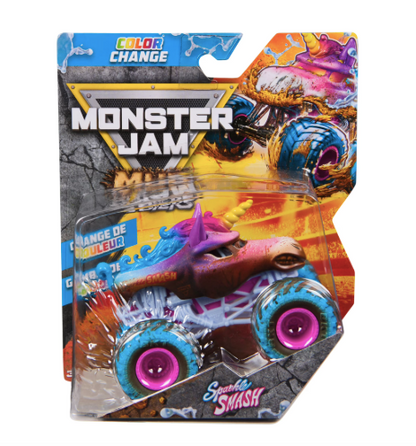 Spin Master | Monster Jam Mud Blasters Sparkle Smash | Color-Changing 1:64 Die-Cast