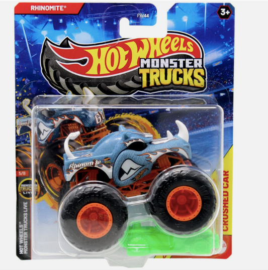Hot Wheels Monster Trucks toy in packaging with visible branding