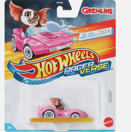 Hot Wheels Gremlins toy car in packaging with character illustration