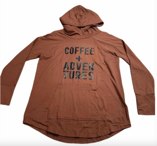 Lularoe Coffee Adventures Amber Hoodie