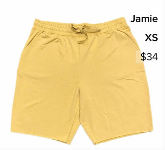 Lularoe Jamie Yellow French Terry Shorts