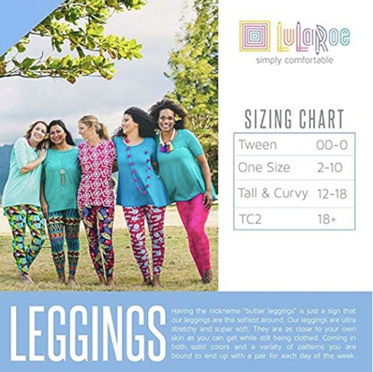 Lularoe Patterned OS Leggings (2-10)