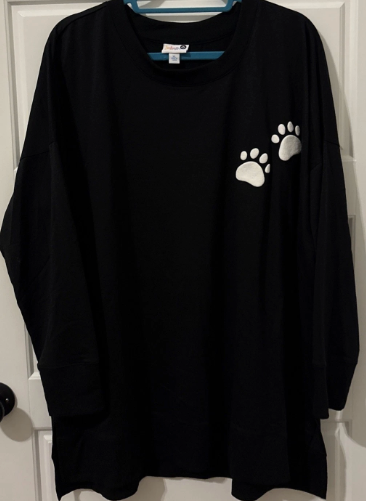 Lularoe Animal Paw Print Hannah Longsleeve Shirt