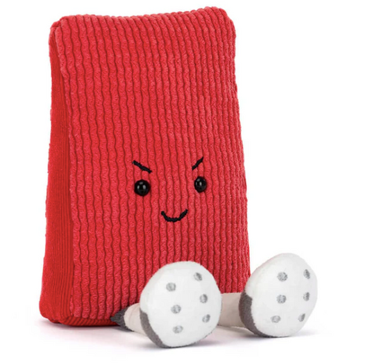 Jellycat Amuseables USA Soccer Red Card Plush