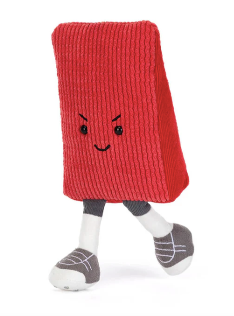 Jellycat Amuseables USA Soccer Red Card Plush