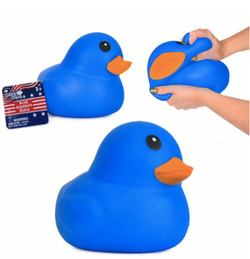 Sunny Days | Patriotic Blue Squishy Duck