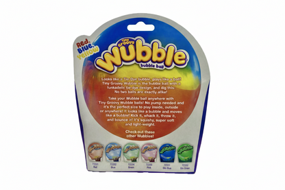 Tiny Wubble Bubble Ball – Groovy (Red, Blue & Yellow)