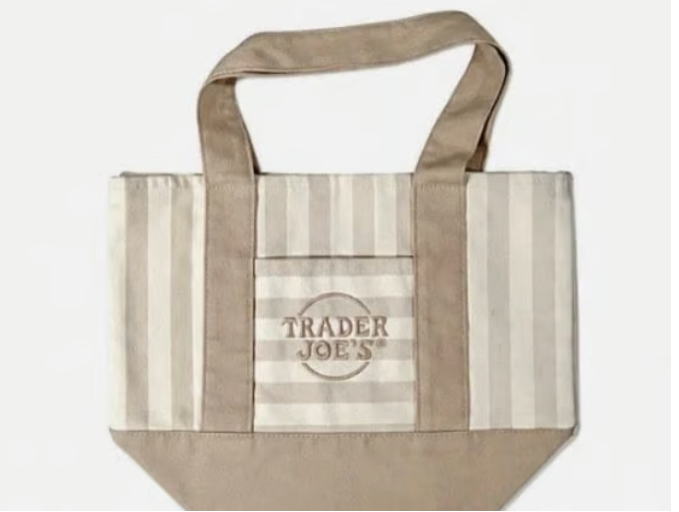 Trader Joe's Mini Striped Spring Totes Set (4 Pack)