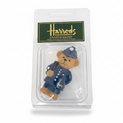 Harrods Knightsbridge Souvenir Magnet | Police Teddy Bear British Cop
