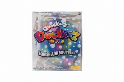 Quackeez Duckeez Tie Dye Squishy Rubber Duck
