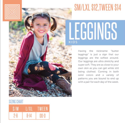 Lularoe Kids Solid Black Leggings