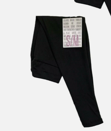 Lularoe Kids Solid Black Leggings