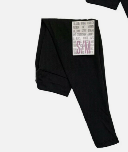 Lularoe Kids Solid Black Leggings