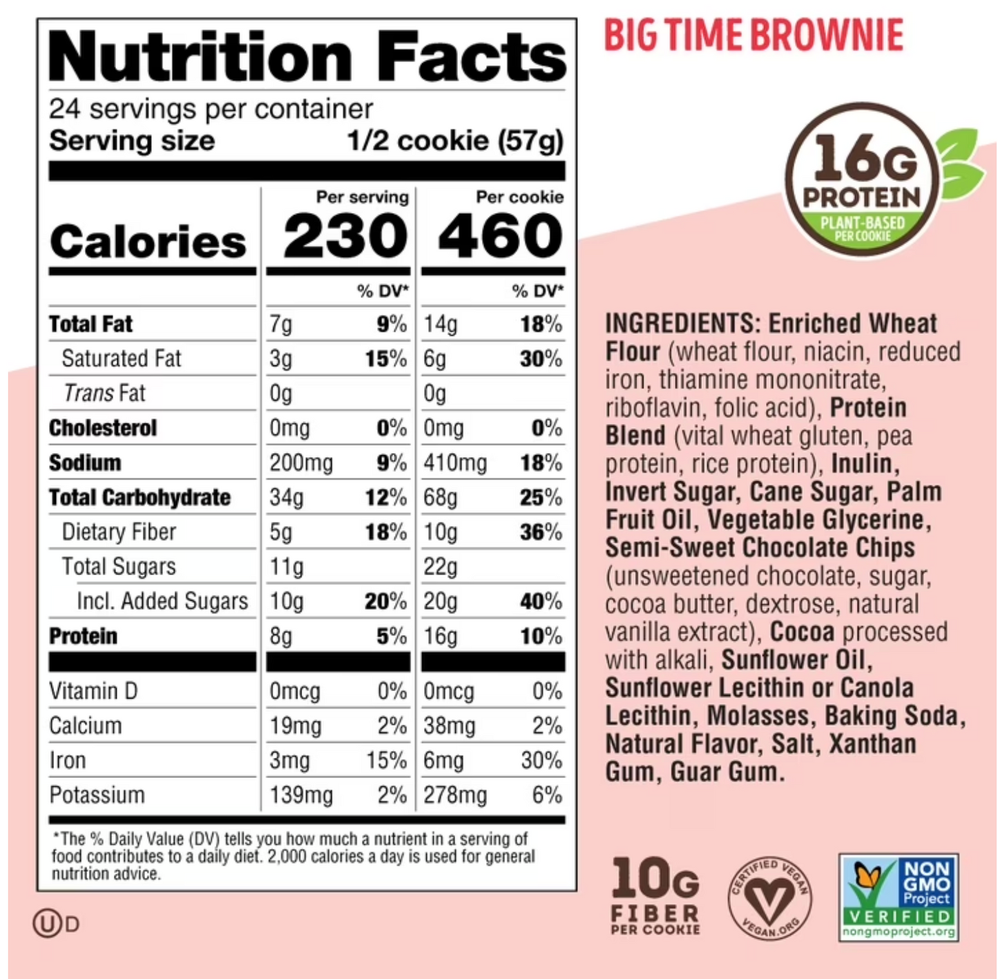 Lenny and Larry's | Big Time Brownie | 12 Pack