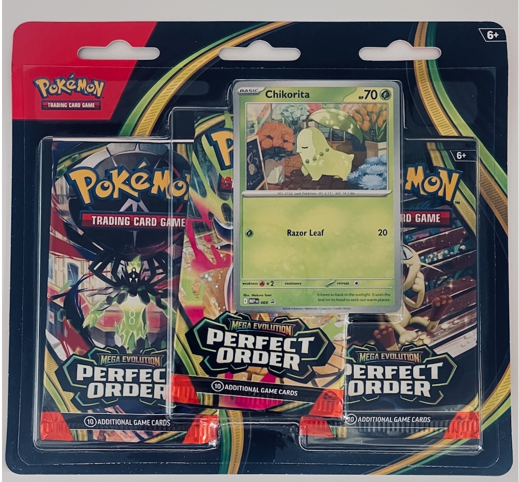 Pokemon TCG | Mega Evolution | Perfect Order | 3 PK Blister