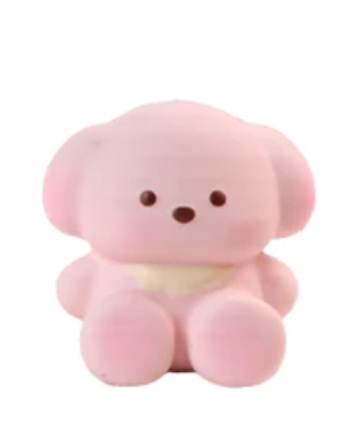 Mooshies | Bichon Dog | Slow Rise Squishy Stress Relief Toy | Pink