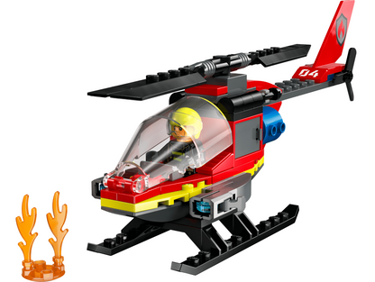LEGO | City | Fire Rescue Helicopter | 85 Pieces | 60411