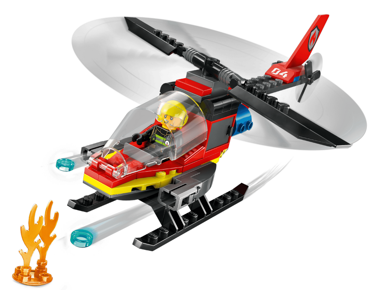 LEGO | City | Fire Rescue Helicopter | 85 Pieces | 60411