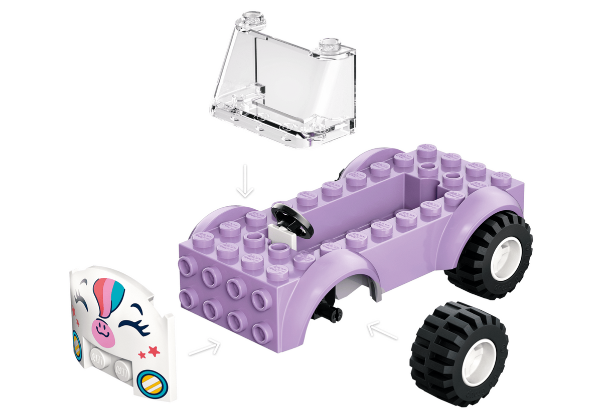 LEGO | Friends | Unicorn Cake Delivery Car | 67 Pieces | 42675