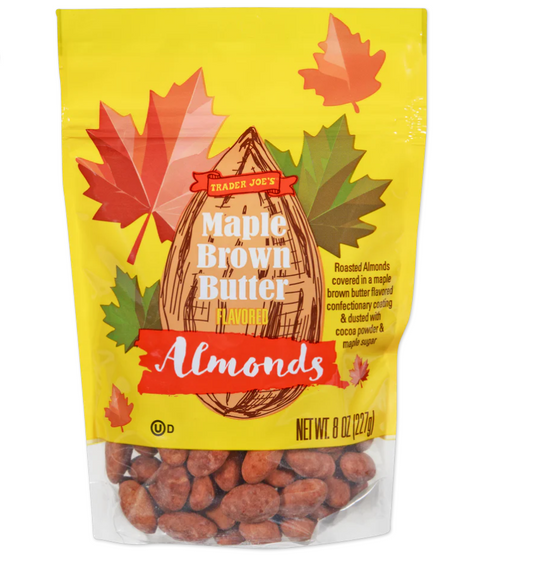 Trader Joe's | Maple Brown Butter Almonds | 8 oz | Pack of 2
