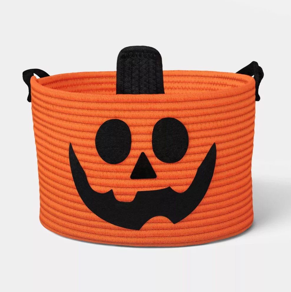 Target Exclusive | Halloween Pumpkin Woven Basket