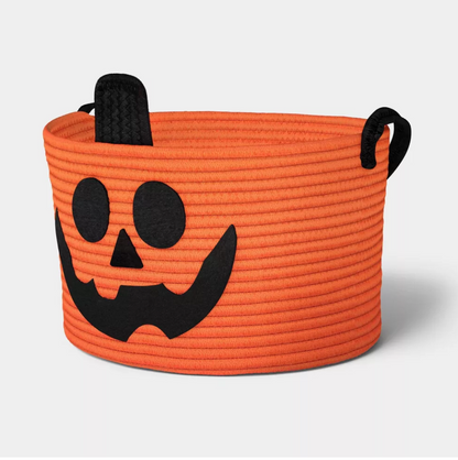 Target Exclusive | Halloween Pumpkin Woven Basket