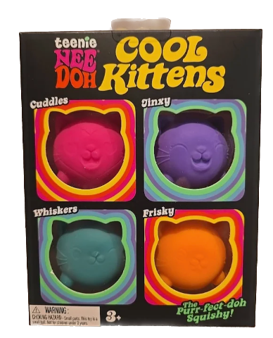 NeeDoh Teenie | Cool Kittens | Set of 4