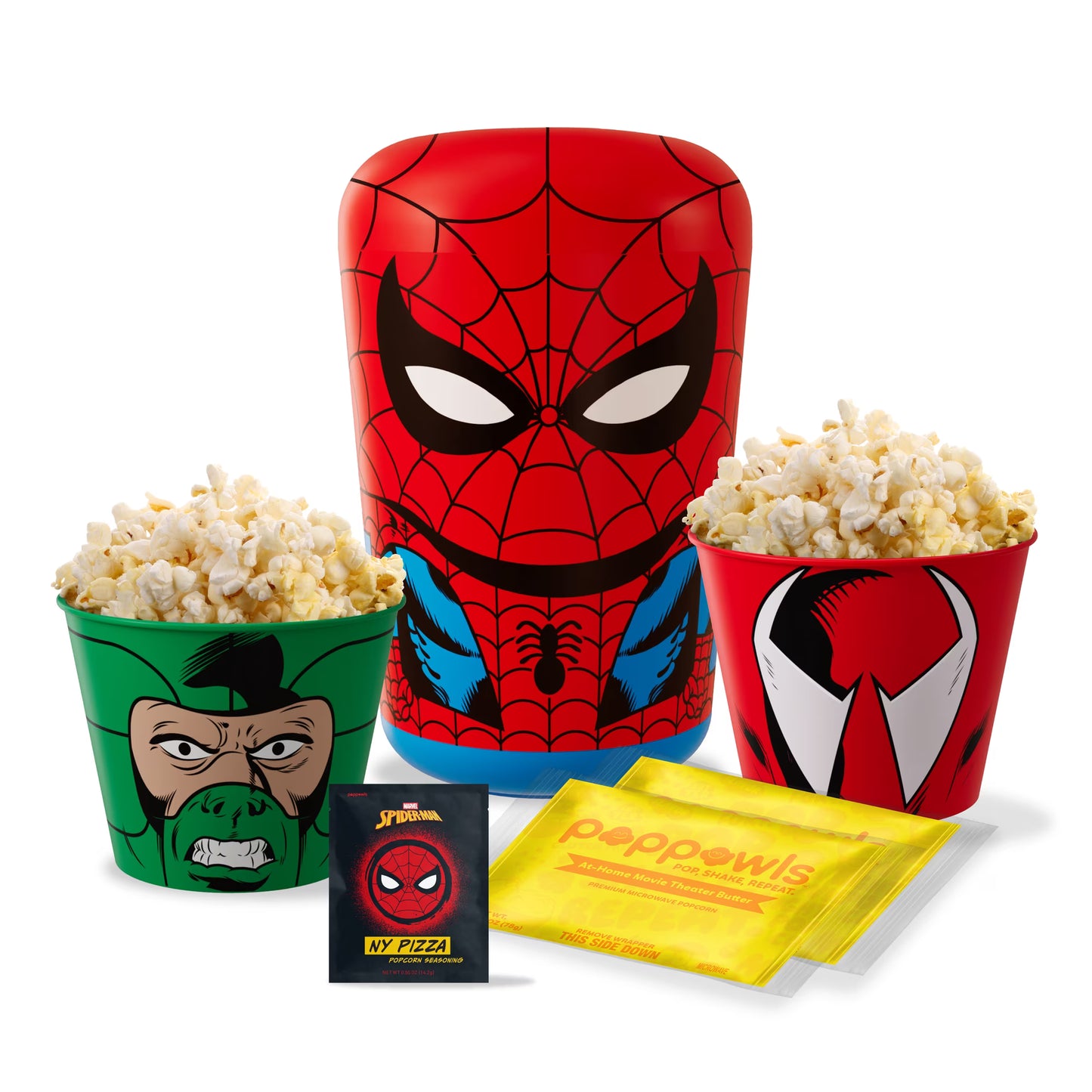 Poppowls | Spider-Man Comic Version | At-Home Movie Theater Popcorn Kit