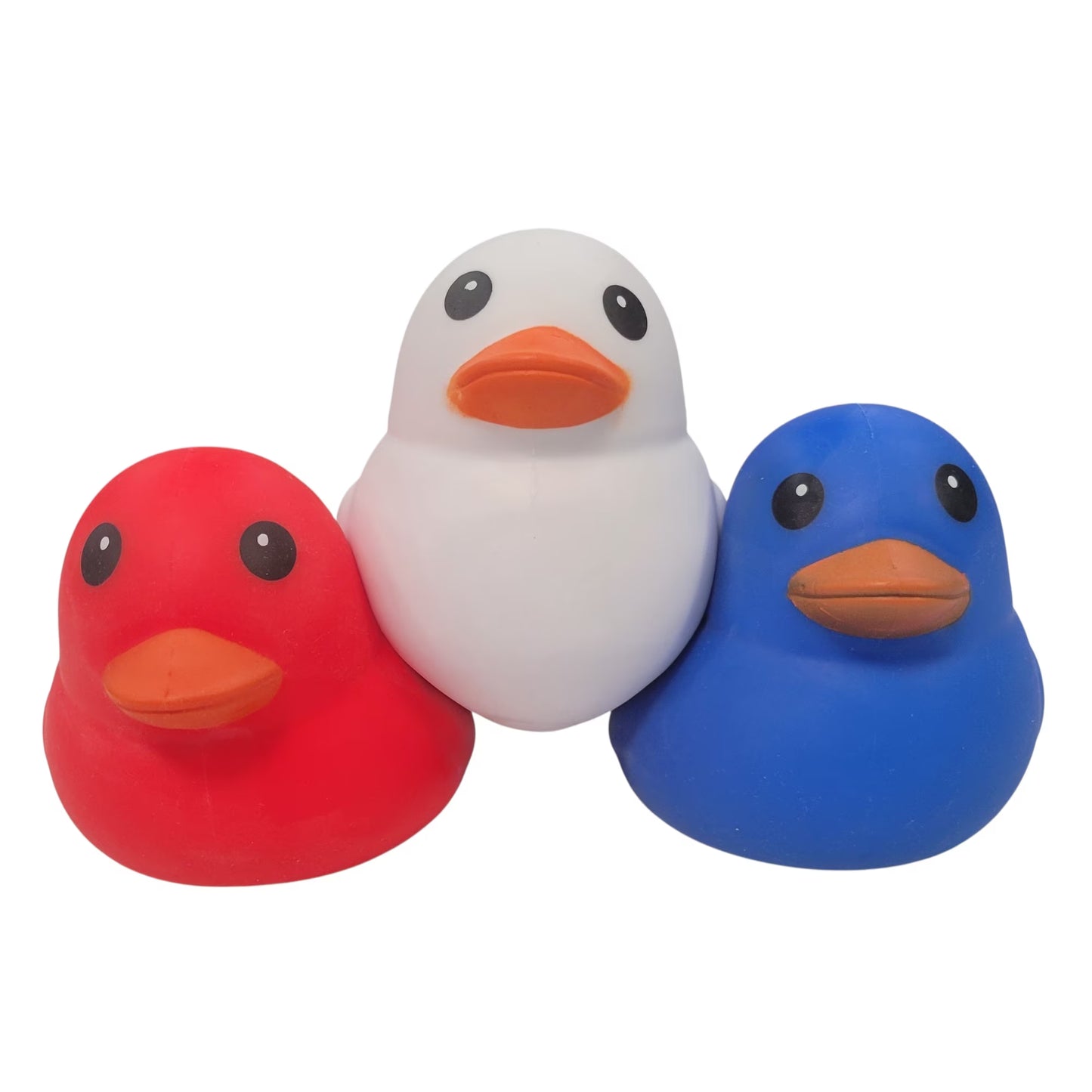 Sunny Days | Patriotic Squishy Duck Set | Red, White & Blue | Set of 3