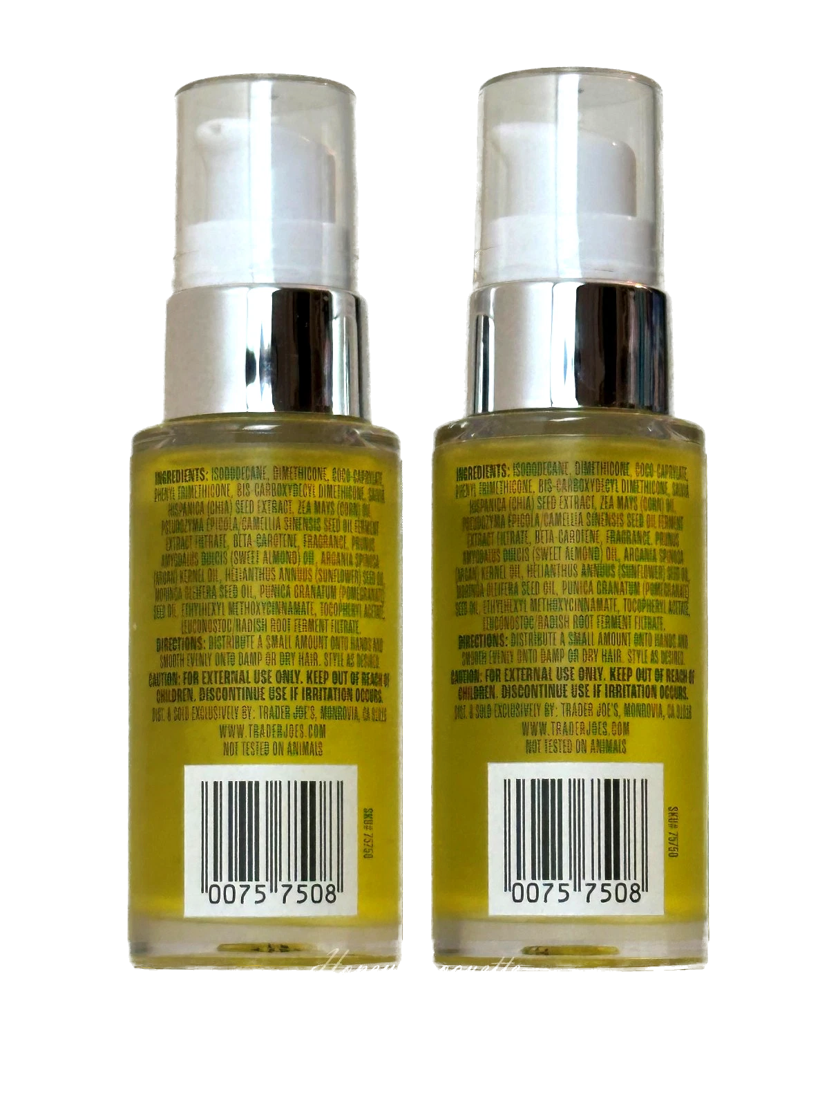 Trader Joe's Hair Oil | 2 Bottles 1 oz each