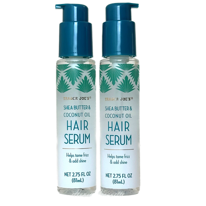 Trader Joe's Hair Serum | Shea Butter & Coconut Oil | 2.75 fl. oz. | 2 Bottles