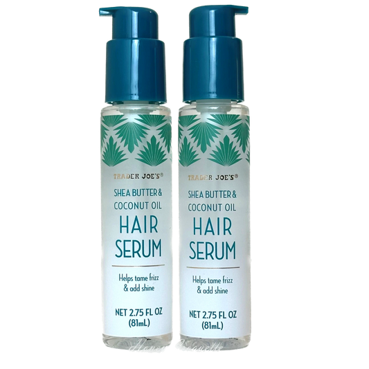 Trader Joe's Hair Serum | Shea Butter & Coconut Oil | 2.75 fl. oz. | 2 Bottles