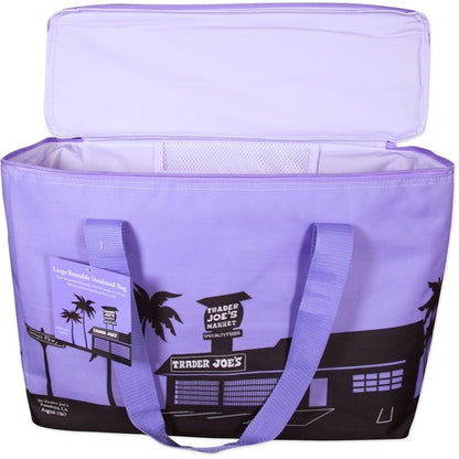 Large Insulated Tote - 8 Gallon Reusable Cooler Bag - Purple Spring 2026