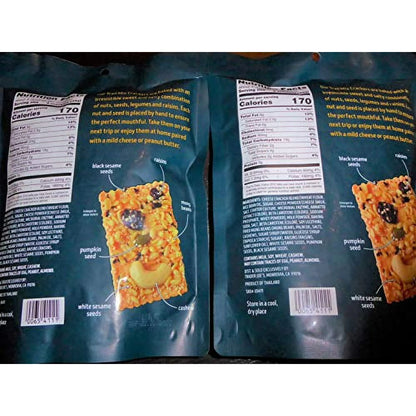 Trader Joe's Trail Mix Crackers | Perfect Texture! (2 Pack) 4.5oz Each