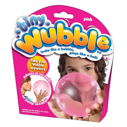 Tiny Wubble Bubble Ball – Pink | Stretchy, Bouncy & Super Squishy Sensory Toy