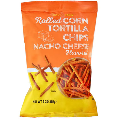 Trader Joe's | Nacho Cheese Rolled Tortilla Chips | 2-Pack (18 oz)