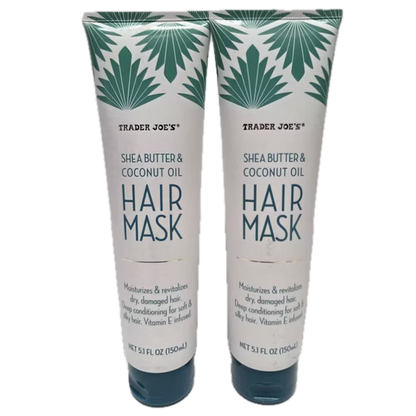 Trader Joe's | Shea Butter & Coconut Oil | Deep Conditioning Hair Mask | 2 Pack