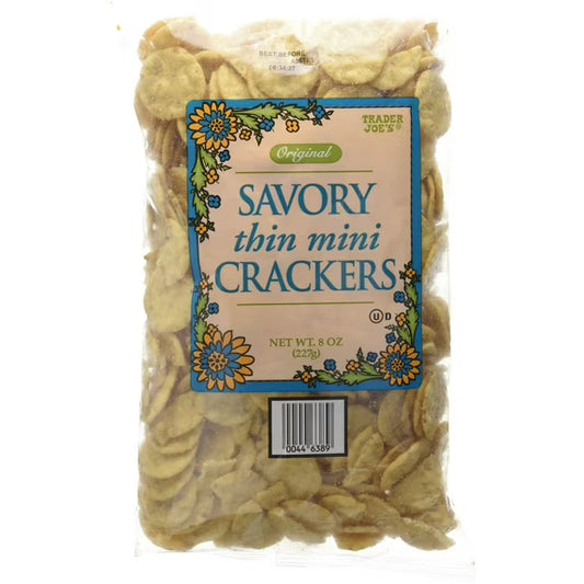 Original Savory Thin Crackers - 6 Pack (3.4 oz each) | Rice & Sesame Crackers